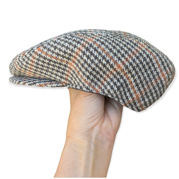 Wonderful Fashion Men’s Flat Cap Tweed Wool Blend Hat - Picture 3 of 11